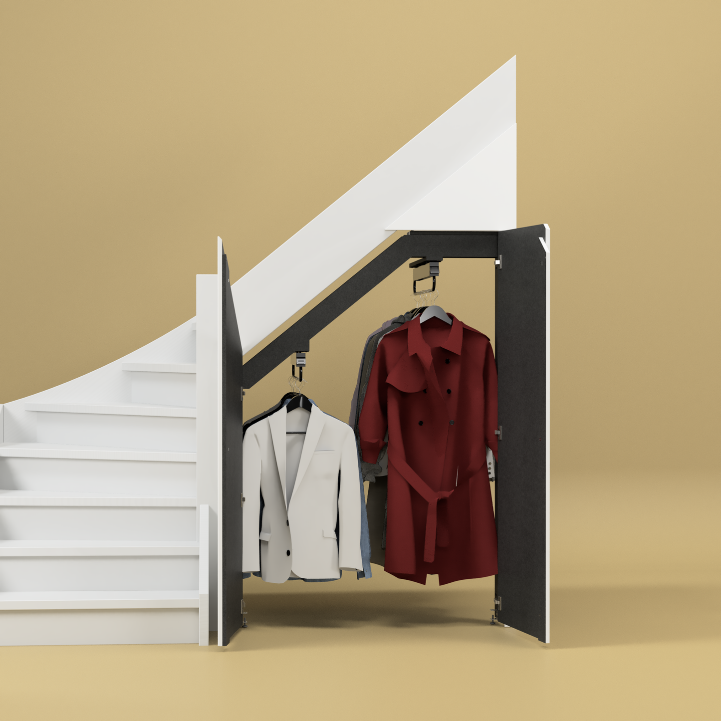 Trapkast 80-135cm breed